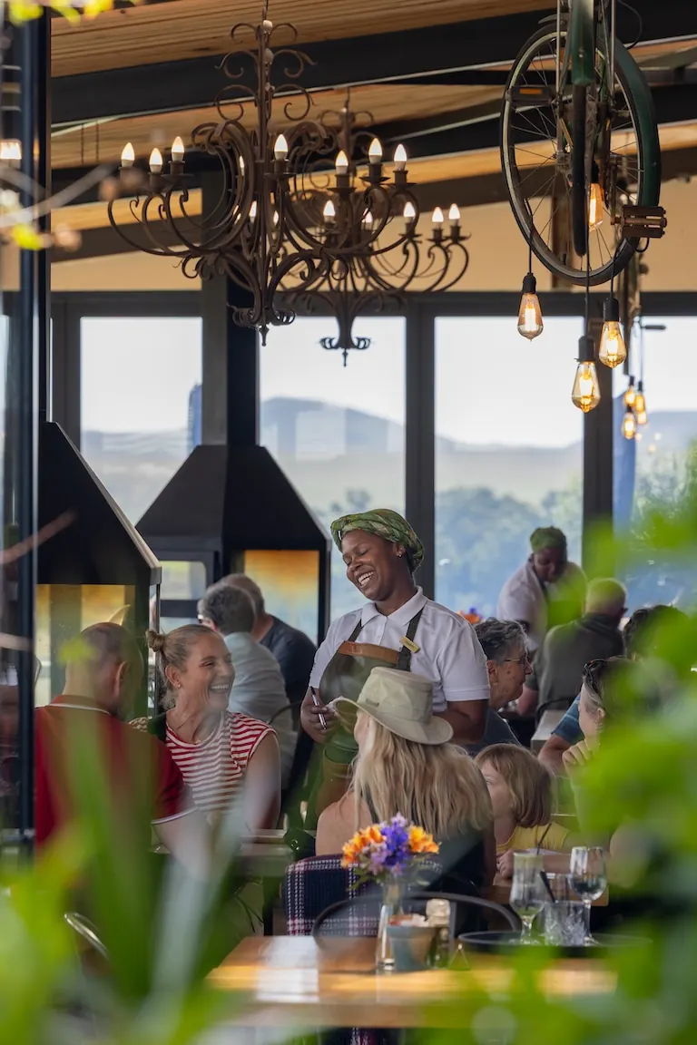 Friendly service at Blueberry Cafe